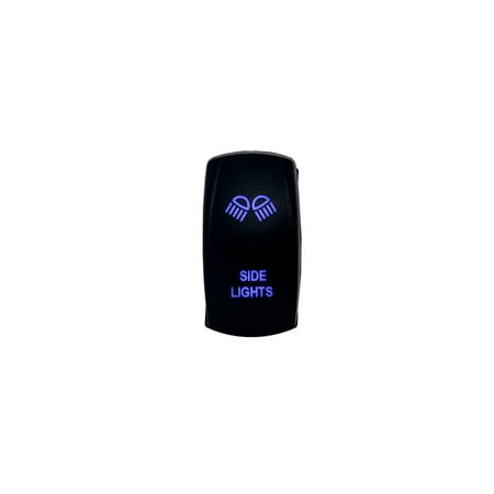 SIDE LIGHTS SWITCHOZ-USA® Laser Blue LED Rocker On/Off Switch UTV TRUCK POLARIS RZR XP 900 800 DASH