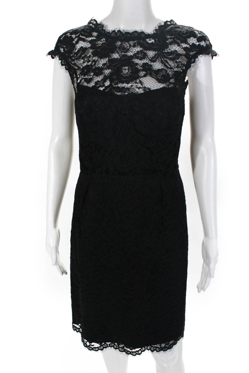 shoshanna taylor lace sheath dress