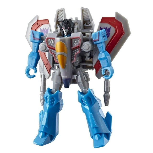 Transformers Bumblebee Cyberverse Adventures Action Attackers Scout Class Starscream Action Figure, Wing Slice Action Attack, 3.75-inch