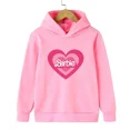 thumbnail image 4 of Sudadera con capucha de forro polar con estampado de dibujos animados de Barbie para niña, sudadera Kawaii de manga larga, ropa para bebé, primavera y otoño, 4 of 5