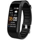 thumbnail image 1 of Pulsera de fitness, medición de presión arterial, podómetro, banda inteligente, monitor de frecuencia cardíaca, reloj rastreador de actividad física a prueba de agua, negro, 1 of 5