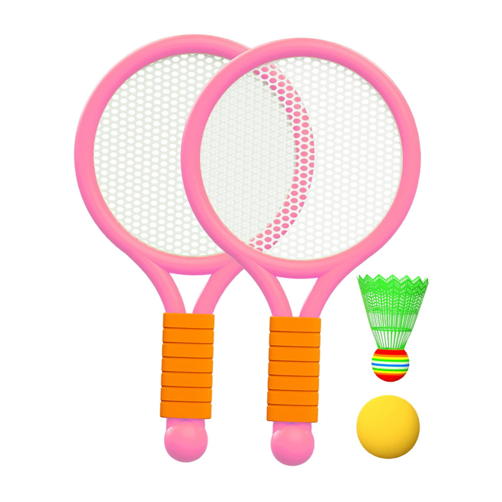 GARENDE Children Badminton Tennis Set Tennis Racket for Kids for Yard Girls Backyard Pink