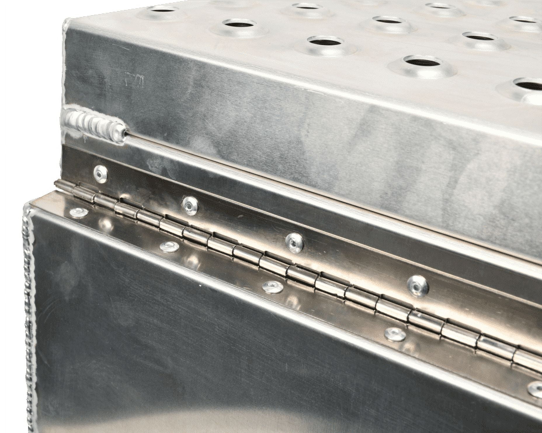 Aluminum Side Mount Semi Truck Tool Box with Saddle Step&Lock+Key 25"x28"x12"