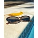 thumbnail image 4 of Gafas de Sol Ovaladas Laurinny para Mujer Retro años 90 con Montura Carey, 4 of 7