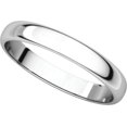 thumbnail image 5 of 3mm Light Half Round in 14k White Gold - Size 9, 5 of 9