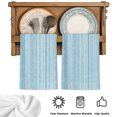 thumbnail image 5 of Rustic Blue Kitchen Towels Set of 4, Farmhouse Vertical Striped Art Absorbent Dish Towels for Kitchen, Microfiber Hand Towel, Quick Drying Tea Towel for Cleaning Decorative Dishcloths, 5 of 7