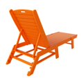 thumbnail image 5 of WestinTrends Malibu Outdoor Chaise Lounge Set of 2, All Weather Poly Lumber Patio Pool Lounge Chair with 5 Posistions Backrest, Orange, 5 of 9