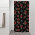 thumbnail image 2 of Pioneer Flower Floral Print Pattern Shower Curtain 36"x72", Bathroom Decorative Shower Curtain Set with 12 Hooks, Waterproof Washable, 2 of 6