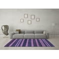thumbnail image 3 of Ahgly Company Indoor Rectangle Abstract Blue Modern Area Rugs, 2' x 4', 3 of 4