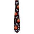 thumbnail image 2 of Basketball Squares Necktie Mens Tie, 2 of 3