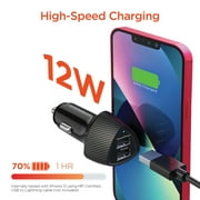 HyperGear 15621 SpeedBoost 17W Dual USB Car Charger Black