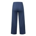 thumbnail image 4 of Delayuji Women's Sweatpants Summer Leisure Fashion Solid Color Elastic Waist Wide Leg Pants Casual Pants, 4 of 4
