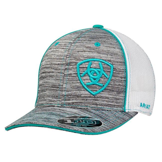 turquoise baseball cap