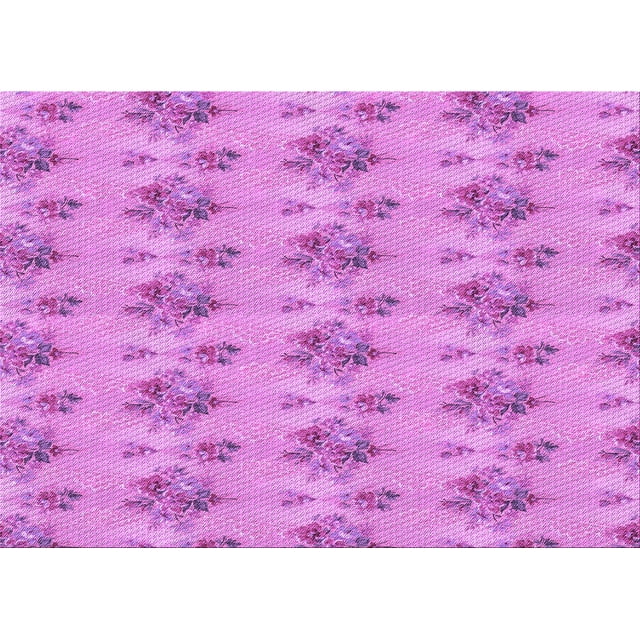 Ahgly Company Tapis d'Intérieur Lavables en Machine Rectangle Transitionnel Violet Violet, 2' x 5'