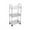 Clear#2, variant on Plastic Storage Shelf Organizer with Wheels 3 Tier Rolling Utility Cart for Kitchen Bathroom Living Room Multi Layer Transparent Storage Rack Movable Trolley Space Saving Vertical Shelf Unit Gray