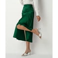 thumbnail image 2 of Mawalde Skirt for Women High Waist Silk Satin Skirts Zipper Fishtail Hip Skirt Green L, 2 of 5