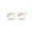 Rose, variant on Stylized Mouse With Bow Stud Earrings for Women with Secure Safety Screwback 14K Yellow Gold Plated Over 925 Sterling Silver