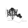 thumbnail image 2 of QIFULL Qifull Metal Mic Shock Mount Black for Recording with Sturdy Plastic and Secure Clamp, 2 of 8