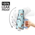 thumbnail image 3 of OBREWU Dachshund Footprint Bone-1 Tumbler with Handle and Lid,Dachshund Footprint Bone-1 40oz Double Wall Vacuum Insulated Tumbler,Cups Gift for Women and Men, 3 of 7