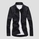 thumbnail image 1 of pstuiky camisetas de hombre, Camiseta informal de manga corta con botones y solapa de color liso para hombre camisas casuales para hombre l, 1 of 3