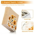 thumbnail image 5 of Yayeee Napkin Holder for Table Kitchen Paper Tissue Organization, Watercolor Sunflowers and Leaves, 5 of 8