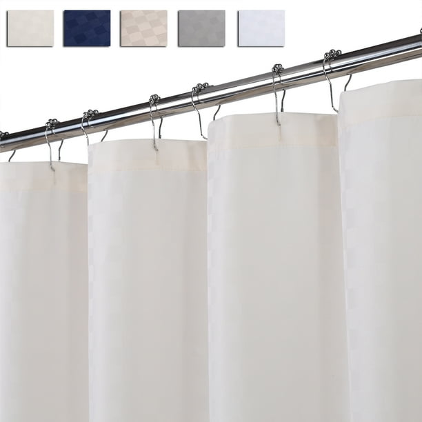GlowSol Extra Long Shower Curtain 78 inches Long Heavy Duty Thick Hotel