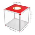 thumbnail image 4 of HLONK Raffle Box Clear Acrylic Raffle Box Game Lottery Box Case Acrylic Box for Ballot Raffle Wedding, 4 of 10