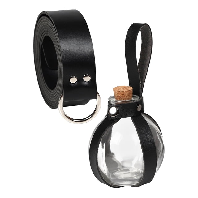 Cinturón medieval de PU Sunnimix Cinturón Vikingo Cosplay Hecho A Mano Halloween Negro