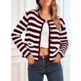 thumbnail image 3 of Womens 2023 Cardigan Sweaters Fall Open Front Button Down Long Sleeve Pockets Casual Chunky Knit Shirt Outerwear, 3 of 6