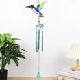 thumbnail image 5 of Hummingbird Wind Chimes, Outdoor Bird Wind Chimes, Bird Aluminum Tube Wind Chimes with S Hook, Wind Chimes for Outside, Memorial Wind Chimes, Housewarming Gifts, 5 of 6