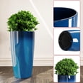 thumbnail image 3 of QCQHDU 21 inch Tall Planters for Outdoor Plants Set of 2,Outdoor Planters for Front Porch,Large Pots for Plants Outdoor Indoor, Blue, 3 of 5