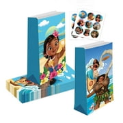 12pcs Moana Birthday Party Gift Bags Goodie Bags, Boy Party Supplies for Theme Party Decoration Supplies