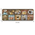 thumbnail image 3 of Coffee Flannel Kitchen Mat, Kitchen Rugs Mats with Dirty Resistance, Washable, Decorative Kitchen Mat Non Skid, Kitchen Rugs and Mats 47x17inch, 3 of 3