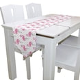 thumbnail image 3 of EREHome Polka Dot Flamingo Table Runner 13x70 Inches White Table Top Decoration, 3 of 5