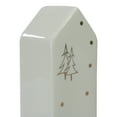 thumbnail image 4 of Northlight 5" White and Gold Ceramic House Christmas Tabletop Decoration, 4 of 4