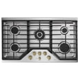 thumbnail image 3 of 5 Gas Cooktop Knobs - Brushed Stainless - CXCG1K0PMSS, 3 of 5