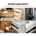 thumbnail image 4 of 2pcs Mini Short Drawer Slides Furniture Guide Rail Full Extension Kitchen Cupboard Hardware Accessory(6?), 4 of 8