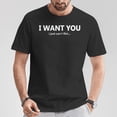 thumbnail image 5 of On Back I Want You I Just Cant Flirt Quote TShirt, 5 of 6