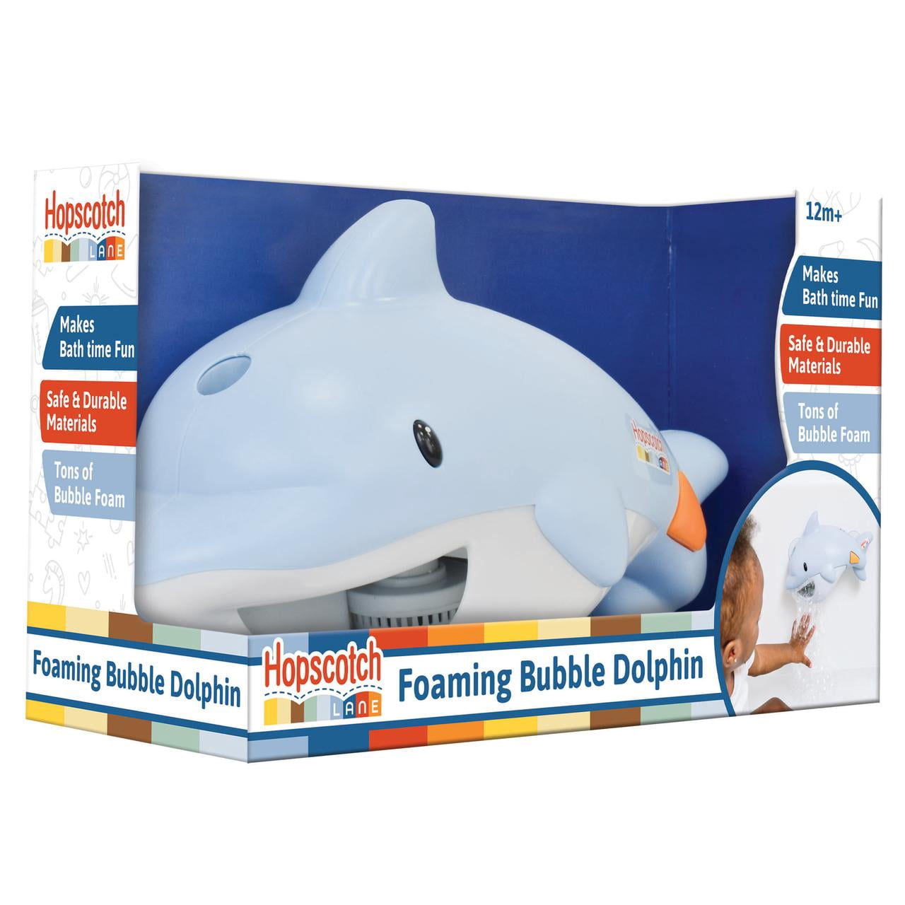 Hopscotch Lane Foaming Bubble Dolphin - Bath Toy for Children Ages 12+ Months