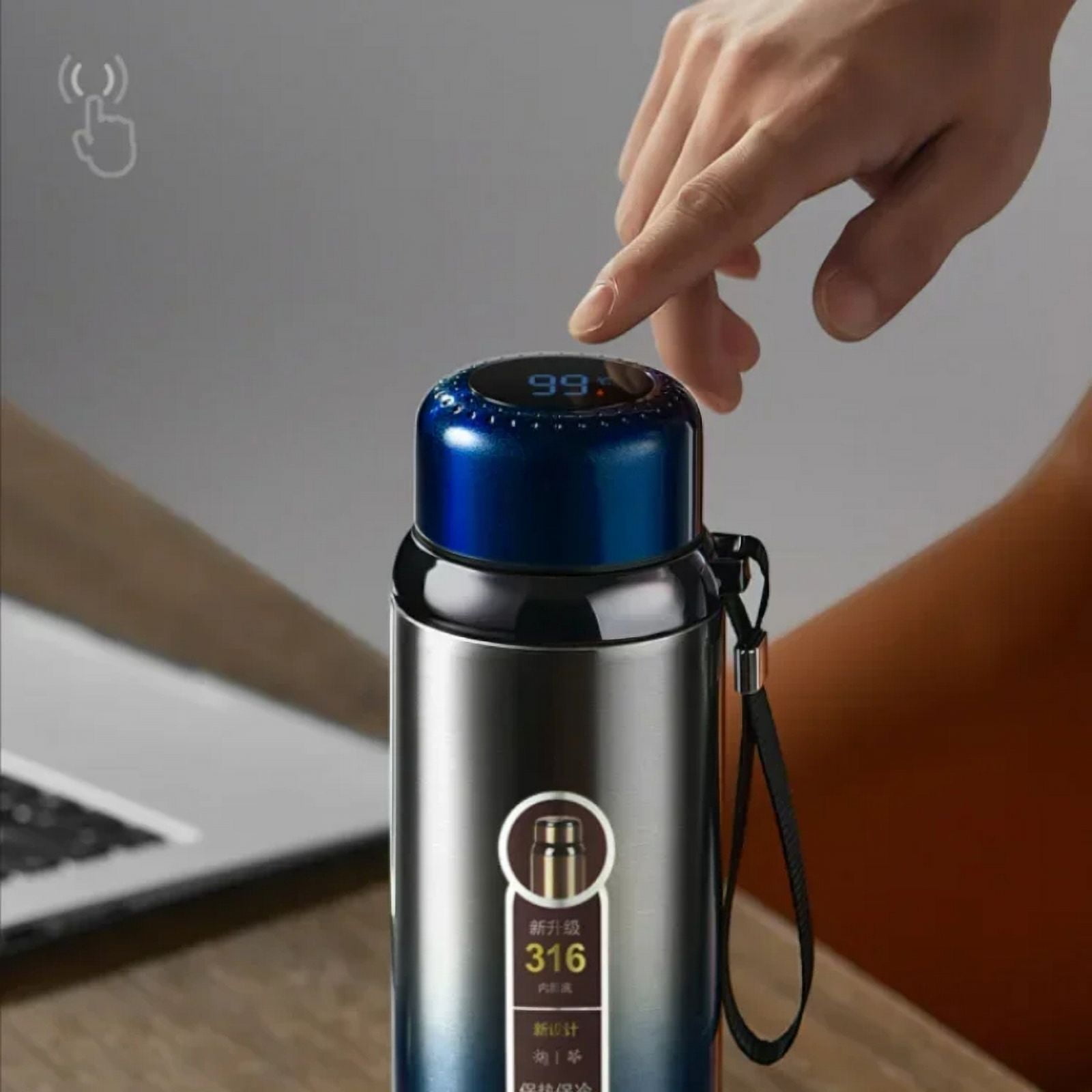 SUS316 Water Bottle Stainless Steel Vacuum Flask Large Capacity