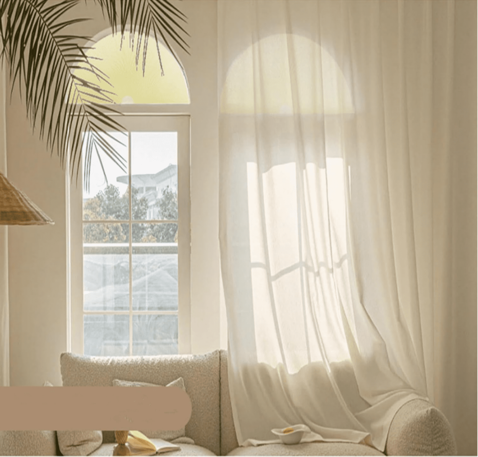 Arch Window Blackout Shades,Cellular Half Round Window Shade,Self Adhesive No Drill 90% Shade Pleated Blinds Window Moon Cover Easy to Cut and Install