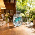 thumbnail image 4 of 2D Stemless Wine Glasses, Ocean Series Stemless Drinkware Tumbler, Beach Themed Decor Bar Glass Cup, Coastal Housewarming Gift for Ocean Lovers, 4 of 6