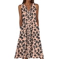thumbnail image 2 of Yotami Summer Dresses for Women Plus Size Casual Dress with Pocket Sleeveless Button V-Neck Floral Dress for Beach Holiday Loose Flowy Maxi Dress Multicolor, 2 of 4