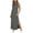 Gray, variant on APEXFWDT Summer Casual Maxi Dress for Women V Neck Sleeveless Long Sundress Beach Vacation Dresses with Pockets,L,Army Green