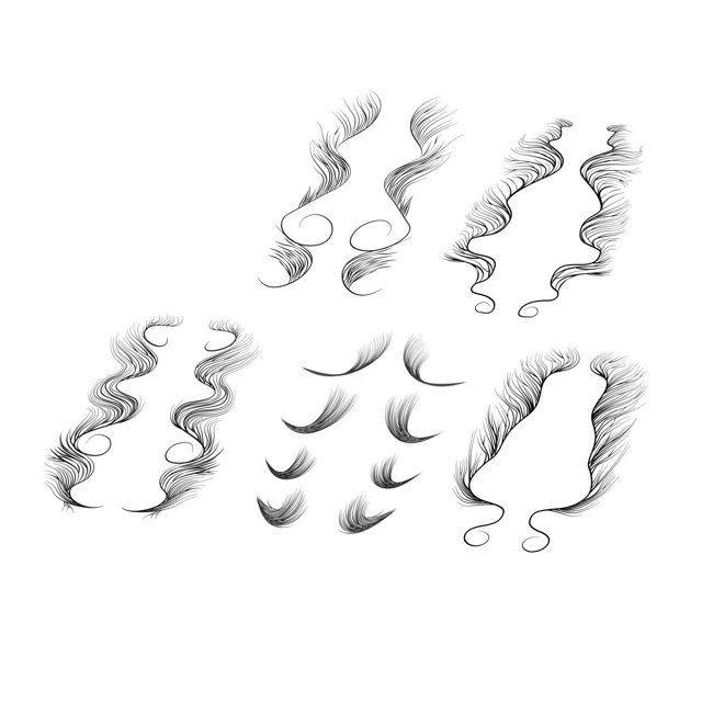 Borde del pelo del bebé s impermeable para las mujeres niñas F 5 piezas Zulema Etiquetas engomadas de la rayita