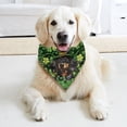 thumbnail image 3 of Sulaicai St. Patrick's Day Dog Bandanas, Irish Shamrock Design Scarves, Pet Scarves, Adjustable Pet Bandana for Small, Medium, and Large Dogs, 3 of 8
