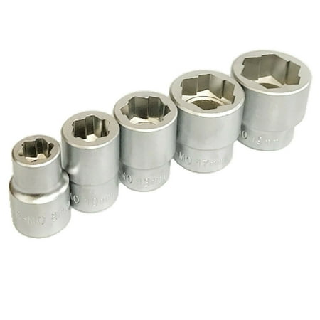 

5 Piece 3/8 In. Drive Impact Bolt Stud Extractor Set
