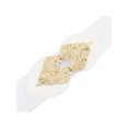 thumbnail image 2 of INSPIRE CHIC Women's Golden Leaf Stretchy Belts, Fashion Vintage Elegant Elastic Waistband for Dress Coat 26.4x2.4" White, 2 of 6