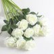 thumbnail image 2 of Yuarrent 10pcs plants rose artificial flower single decoration plants home in rose vase carefully decoration rose, home Decoración blanco, 2 of 6
