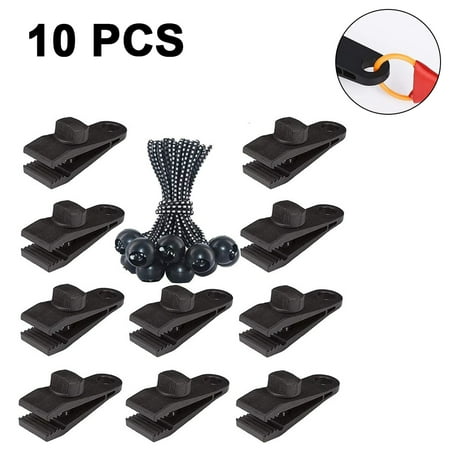 Heavy Duty Tarp Clips - 10 Pcs Lock Grip Clamps For Pool Covers, Tents, Boat Covers